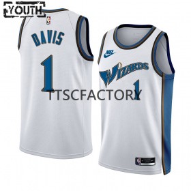 Camiseta Niños NBA Washington Wizards Johnny Davis 1 Nike 2022-23 Classic Edition Blanco Swingman